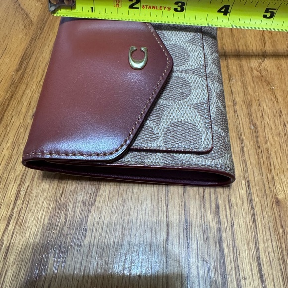 Coach Brown and Tan Women's Wallet - Picture 6 of 6